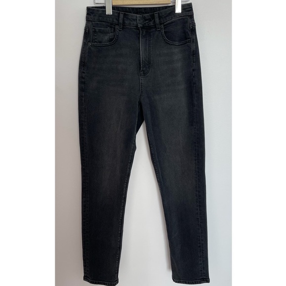 American Eagle high rise stretch black mom jean - Picture 3 of 7